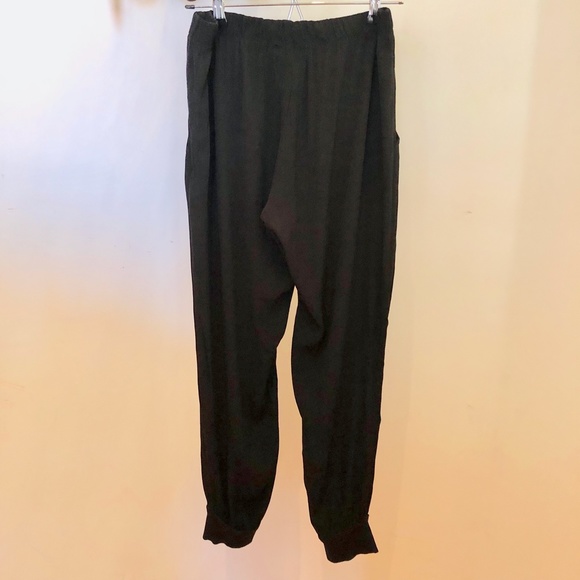 MONROW Easy Woven Joggers Black Sz. M - Picture 5 of 9